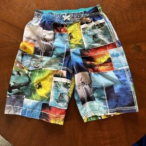 OP brand boys swim trunks, elastic waist, size L 10-12